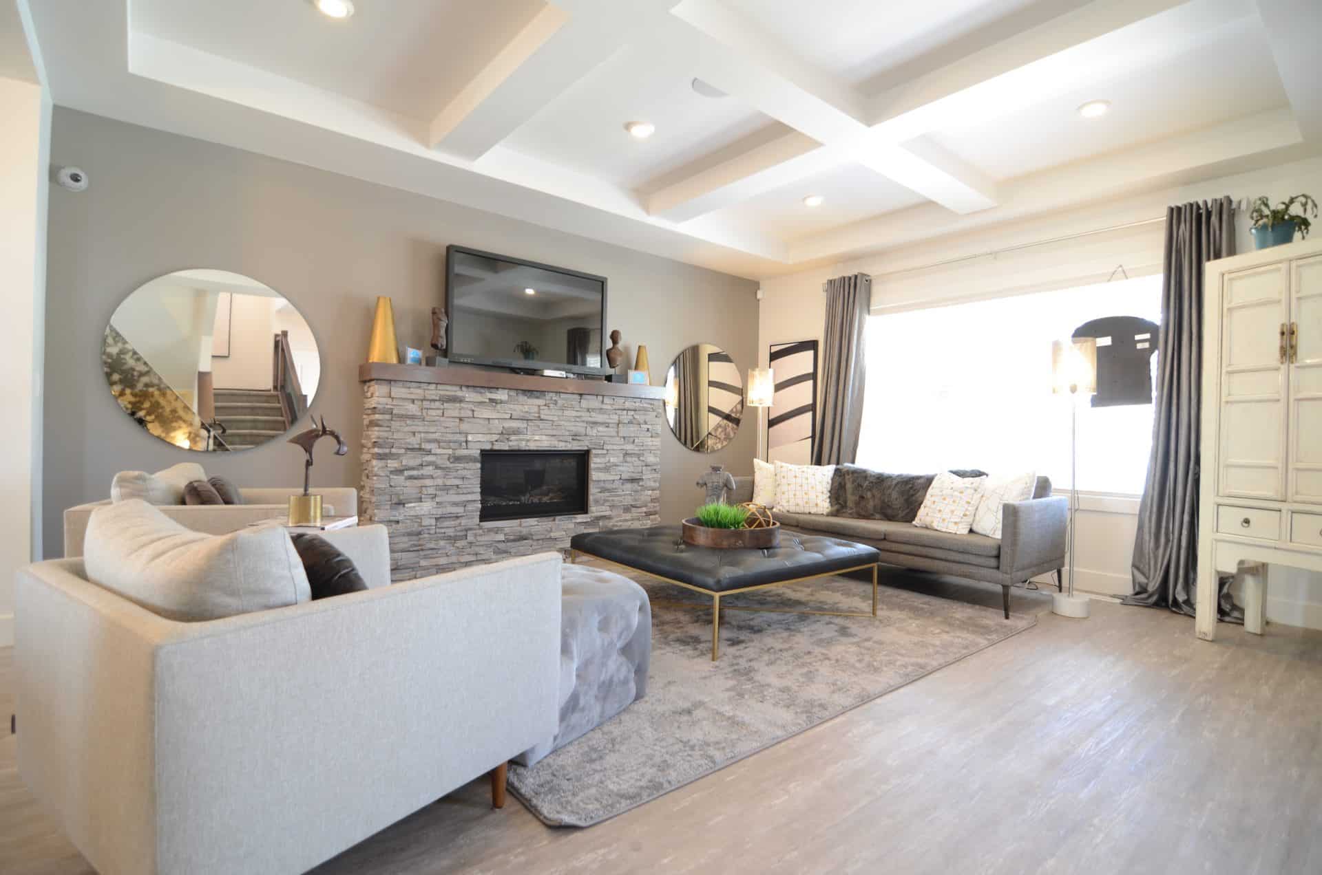 living area in griesbach showhome