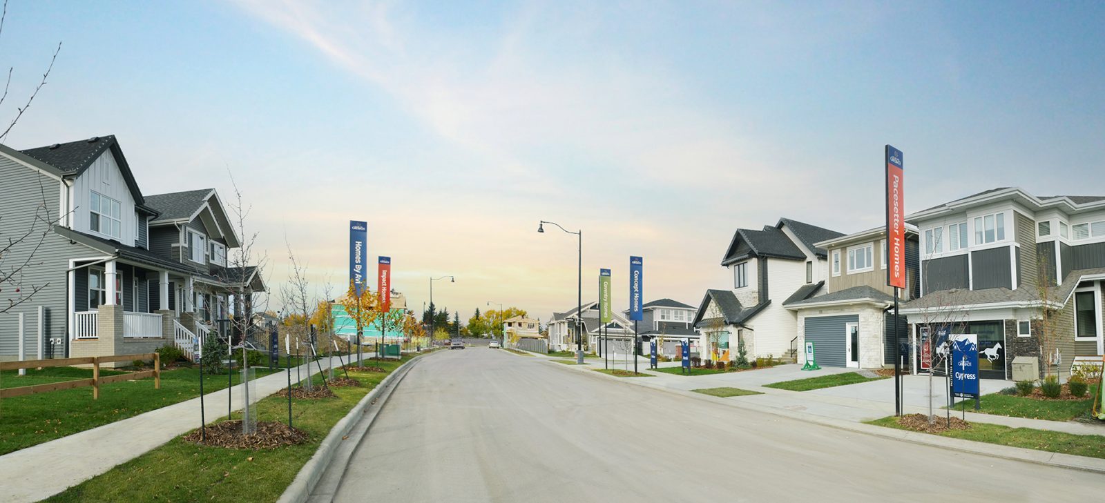 Griesbach show home parade on Greenaway Avenue