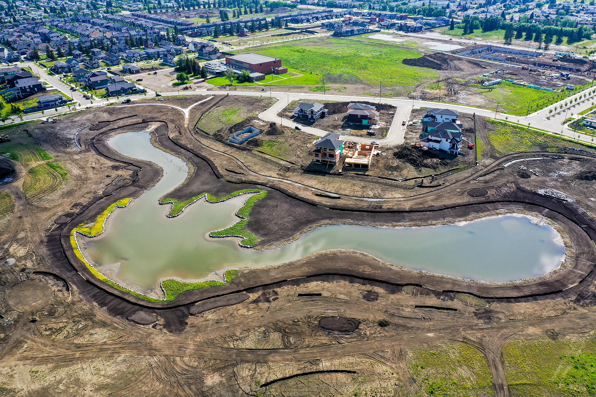 Maple Leaf Pond from above