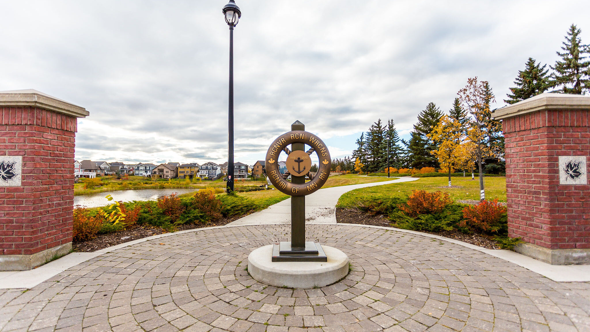 Bedford Basin, located in the heart of the Village at Griesbach, dedicated to the Royal Canadian Navy.